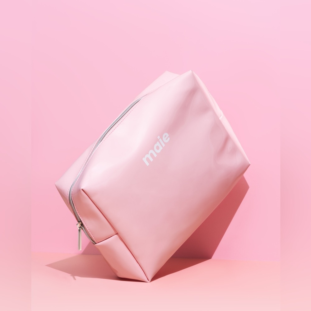 Make up bag, new, baby pink Maie cosmetics